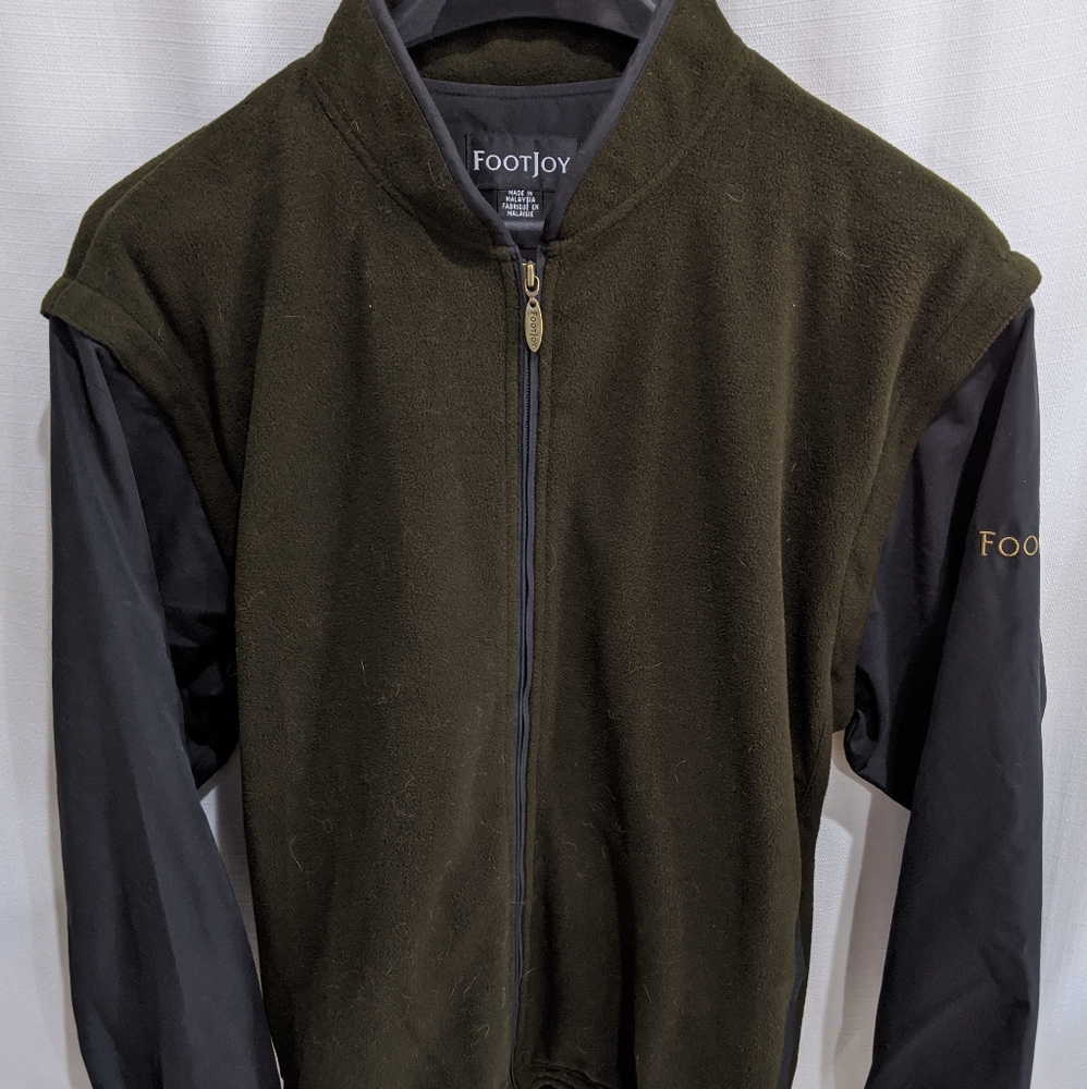 Fleece windbreaker/vest combo